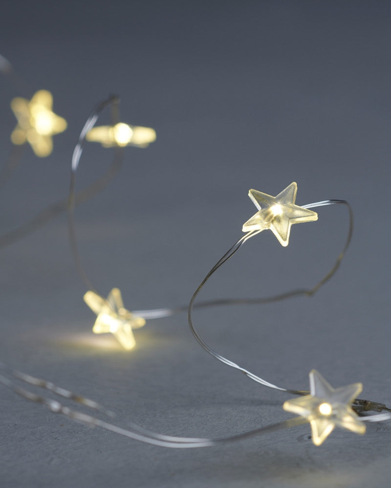 Produktbillede af Sirius Trille stjerne 20 lys Klar/Sølv i premium kvalitet