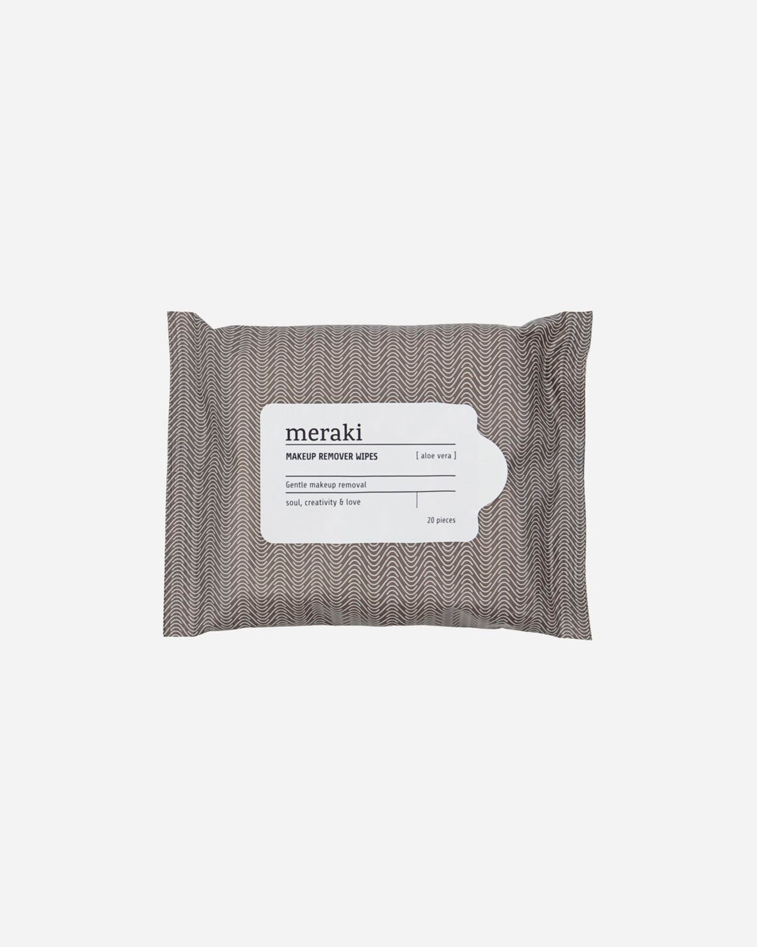 Produktbillede af Meraki Makeup remover wipes Aloe vera Varm grå/Hvid i premium kvalitet