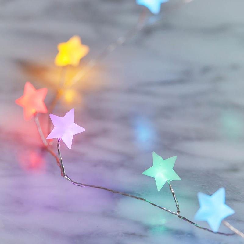 Produktbillede af Sirius Ally Stjerne Cluster 40LED Multi 2m+30cm i premium kvalitet