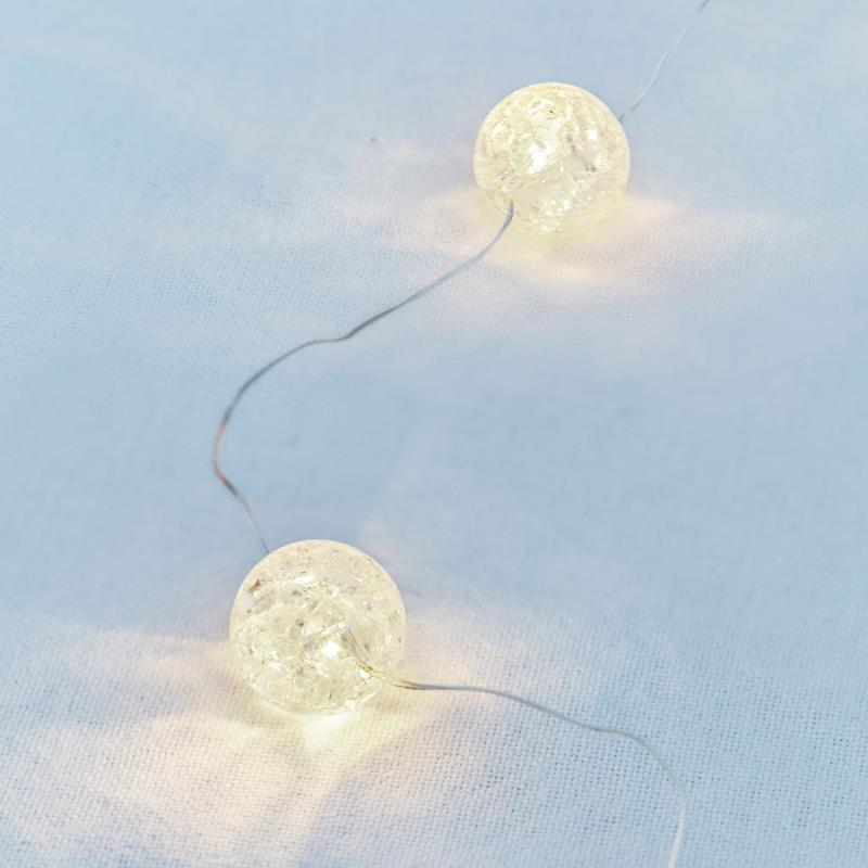 Produktbillede af Sirius Maja Kugle 20LED Hvid 2m+30cm i premium kvalitet