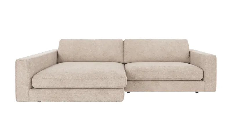 ROWICO Duncan 3 pers. modul sofa m. venstre chaiselong lysegrå stof