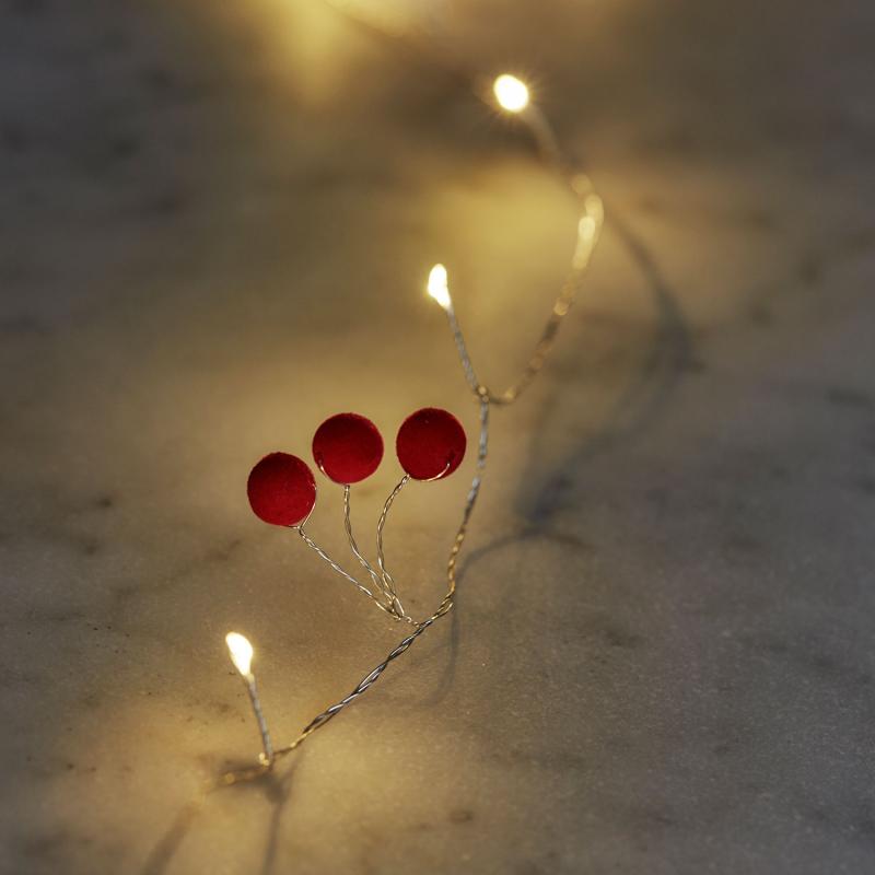 Produktbillede af Sirius Dolly Lyskæde Rød 2 m i premium kvalitet