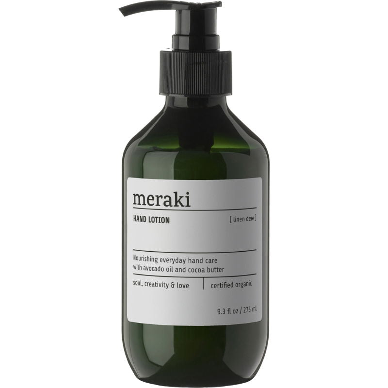 Produktbillede af Hand Lotion Linen Dew Grøn Meraki på tilbud – premium kvalitet og detaljer