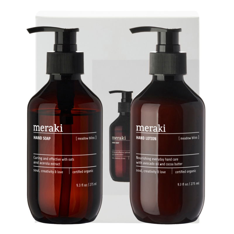 Produktbillede af Meraki Meadow Bliss Håndpleje Gaveæske 2 x 275 Ml på tilbud i premium kvalitet