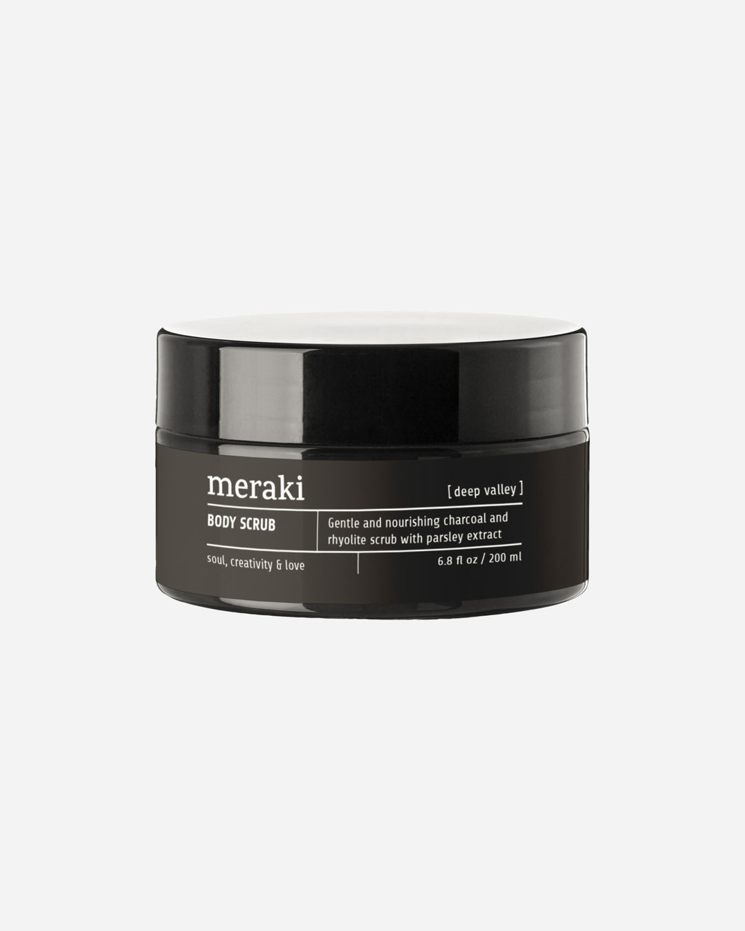 Produktbillede af Meraki Body scrub Deep valley 200 ml i premium kvalitet