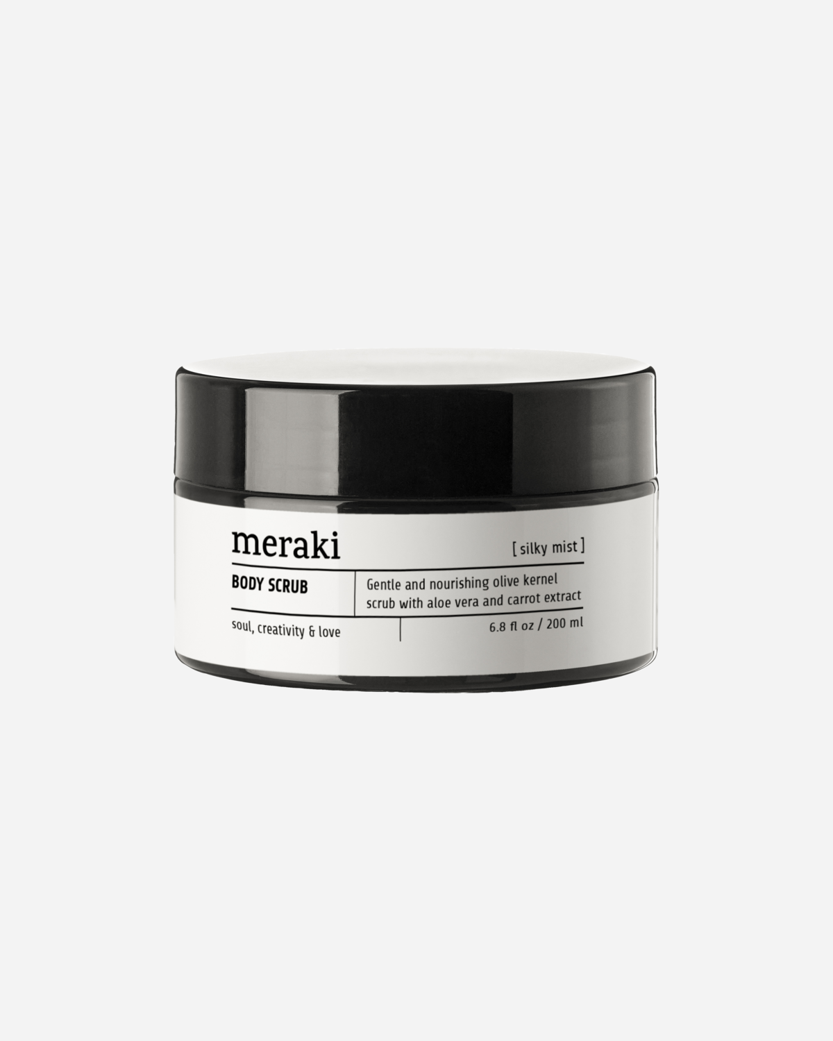 Produktbillede af Meraki Body scrub Silky mist 200 ml i premium kvalitet