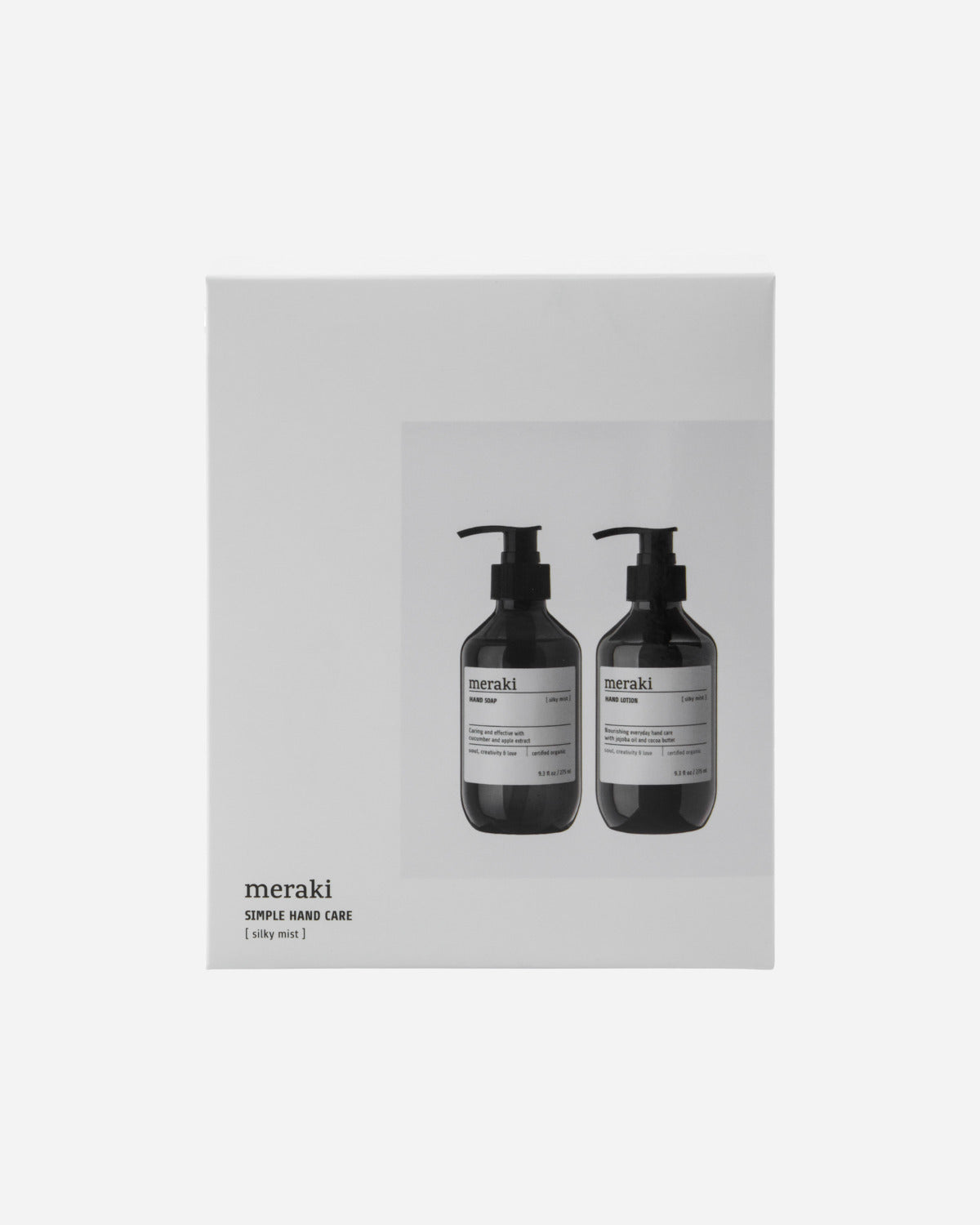 Produktbillede af Meraki Gaveæske Silky Mist Simple hand care 275 ml i premium kvalitet