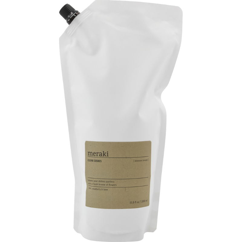 Produktbillede af Opvaskemiddel Blossom Breeze Refill Hvid Meraki på tilbud – premium kvalitet og detaljer
