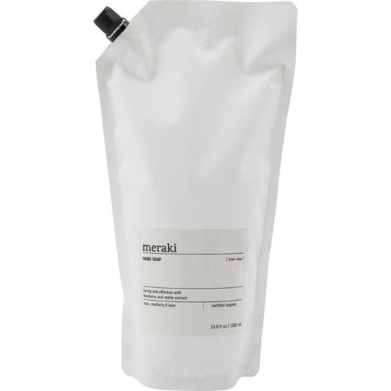 Produktbillede af Hand Soap Linen Dew Refill Hvid Meraki på tilbud – premium kvalitet og detaljer