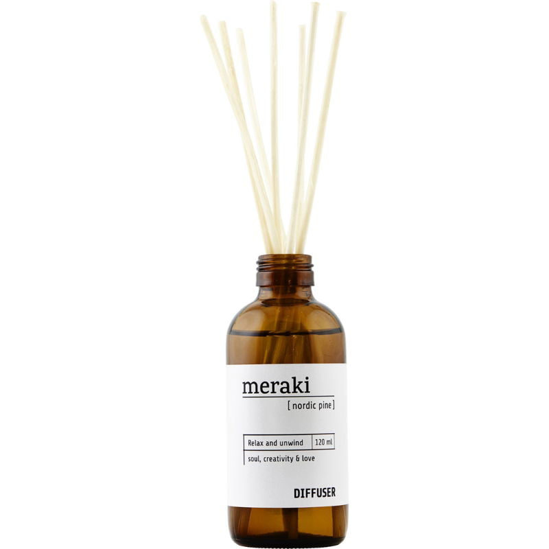 Produktbillede af Duftfrisker m. 7 Pinde Nordic Pine Brun Meraki på tilbud – premium kvalitet og detaljer