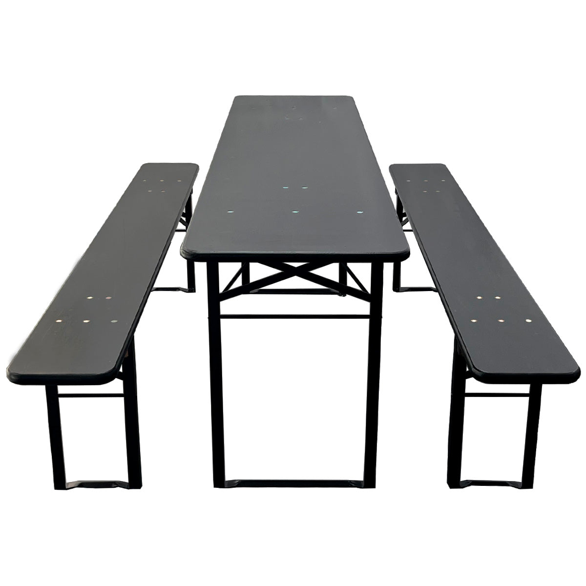 Produktbillede af Brau Bord/bænk sæt 220x50 cm Sort på tilbud
