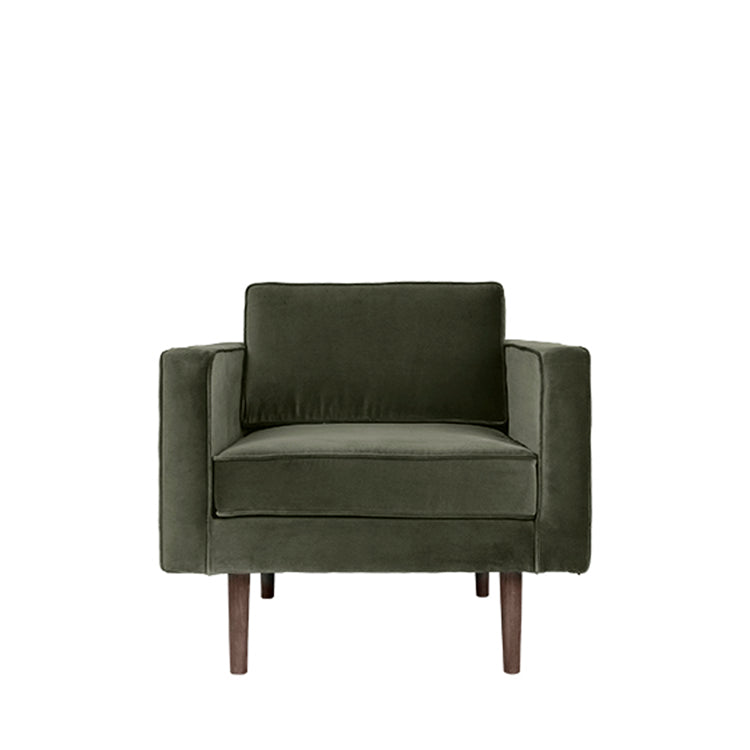 Produktbillede af BROSTE CPH LOUNGE STOL KHAKI GRØN 88 i premium kvalitet