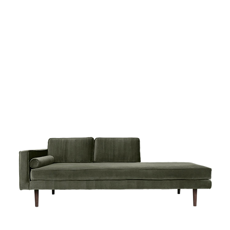 Produktbillede af BROSTE CPH CHAISELONG VENSTREVENDT GRAPE LEAF GREEN 200 i premium kvalitet