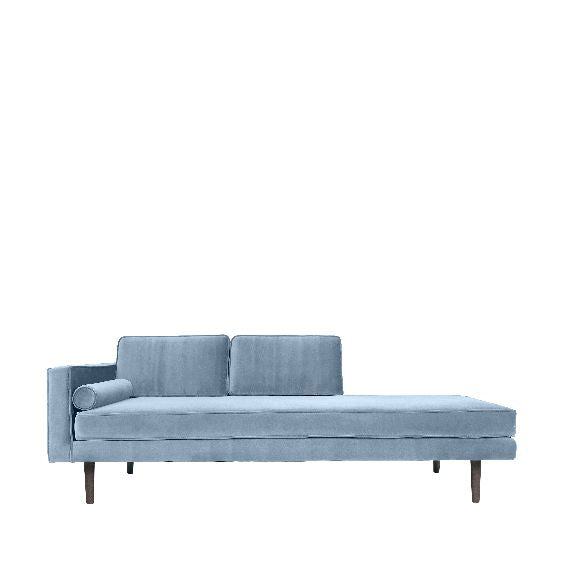 Produktbillede af BROSTE CPH CHAISELONG VENSTREVENDT PASTEL BLUE 200 i premium kvalitet