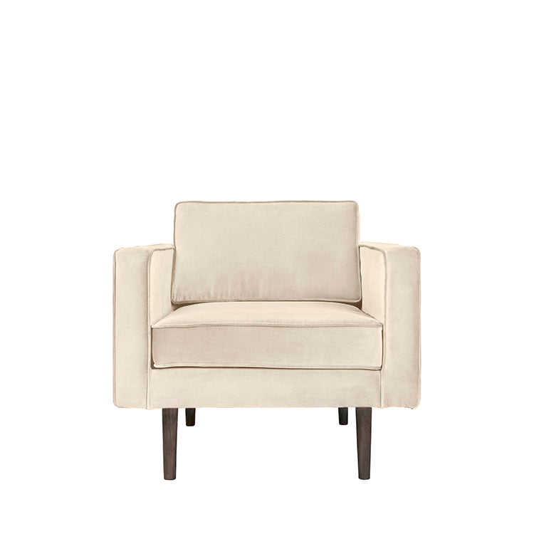 Produktbillede af BROSTE CPH LOUNGE STOL HVID CREMET 88 i premium kvalitet