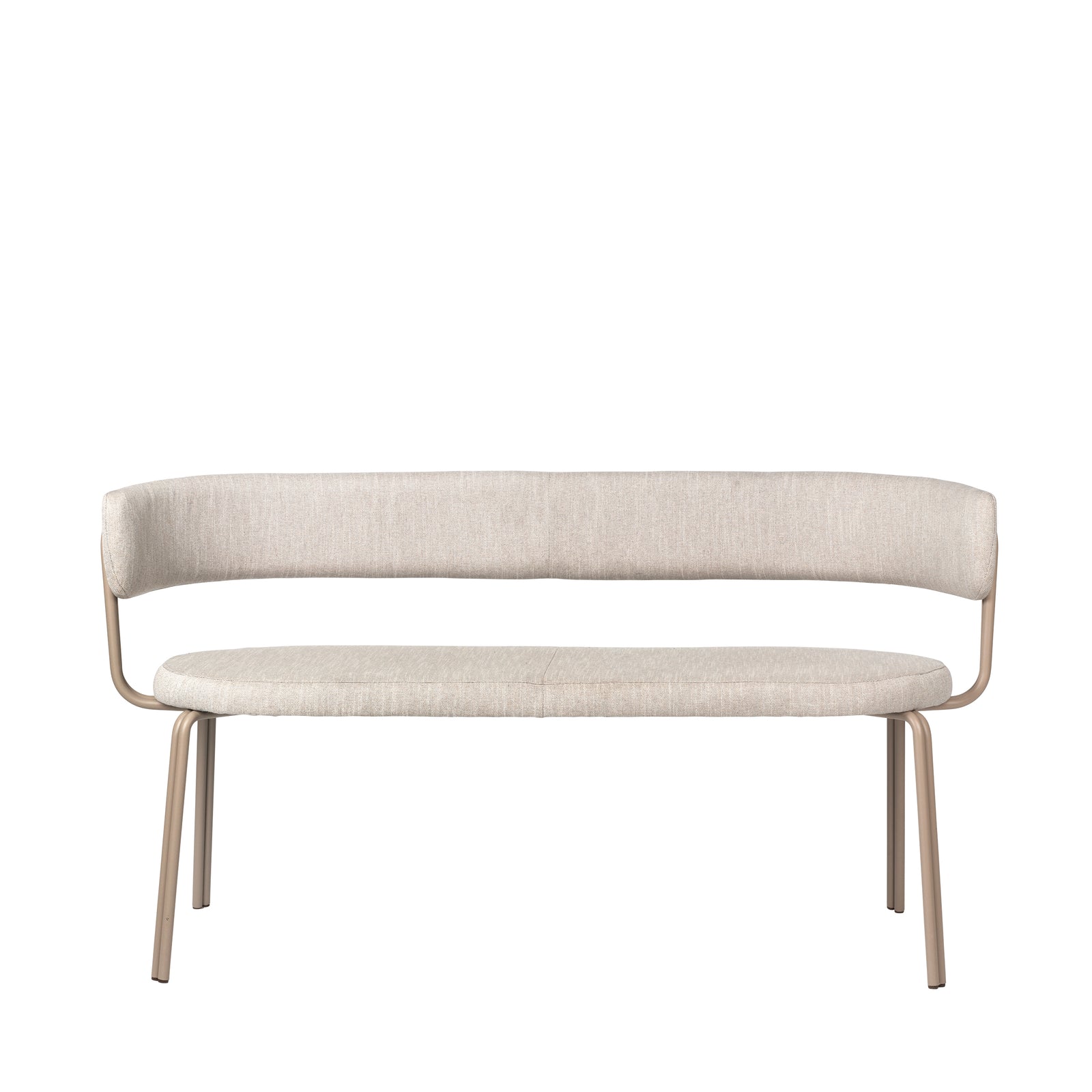 Produktbillede af Broste CPH "ODA" bænk tekstil varm grå 110 i premium kvalitet