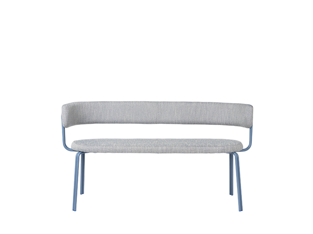 Produktbillede af Broste CPH "ODA" bænk tekstil blå 140 i premium kvalitet