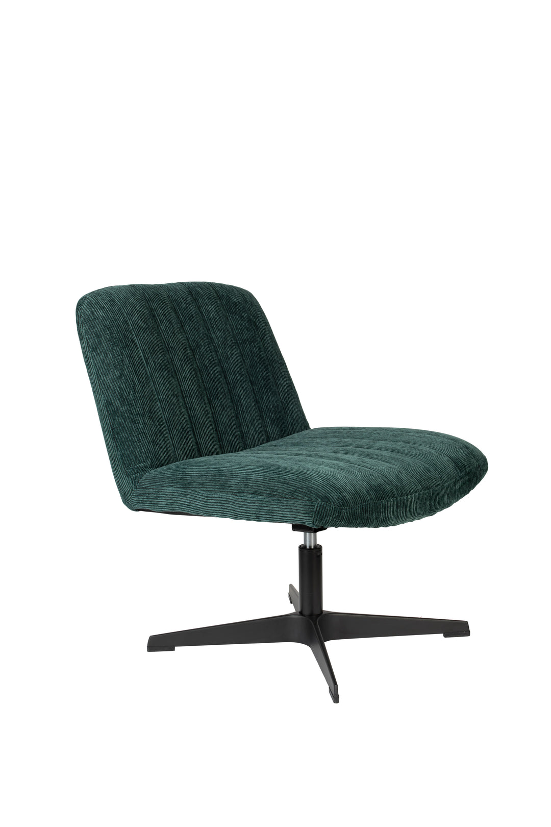 WHITE LABEL LIVING Belmond drejestol grøn fløjl polyester og metal