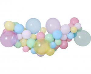 Produktbillede af Ballongirlande Gør-det-selv 65 Balloner + Tape på tilbud i brug