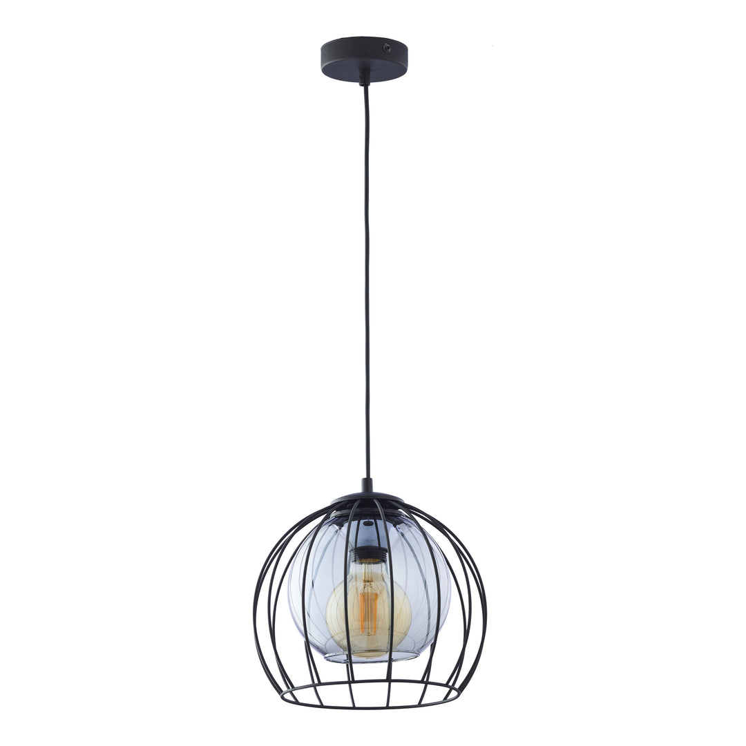 TK Universo loftlampe 260 grafit glas og sort metal