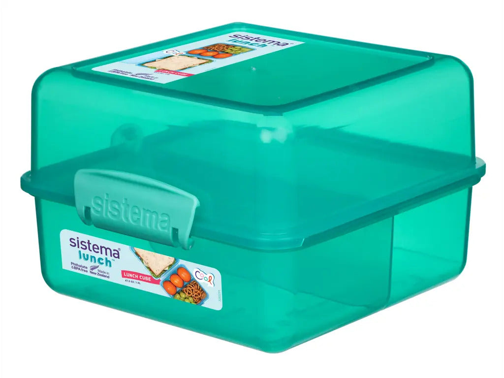 Produktbillede af Sistema Lunch Cube 1,4L Grøn i premium kvalitet