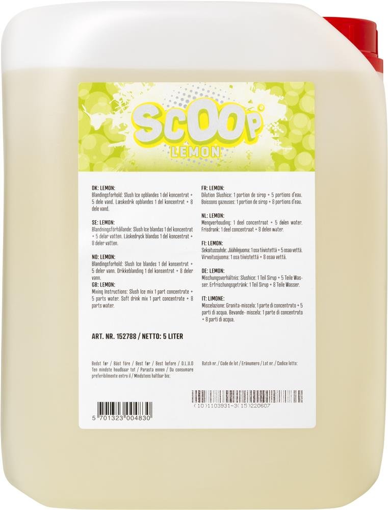 Scoop Slushice Lemon, 5l ❤ Kæmpe udvalg i SCOOP ❤ Billig fragt og hurtig levering 2 - 5 hverdage - Varenummer: BAR-638206 / Ean: '5701323004830 på lager - Udsalg på Drikkevarer Vand og mixere Sluch ice Spar op til 57% - Over 454 design mærker på udsalg