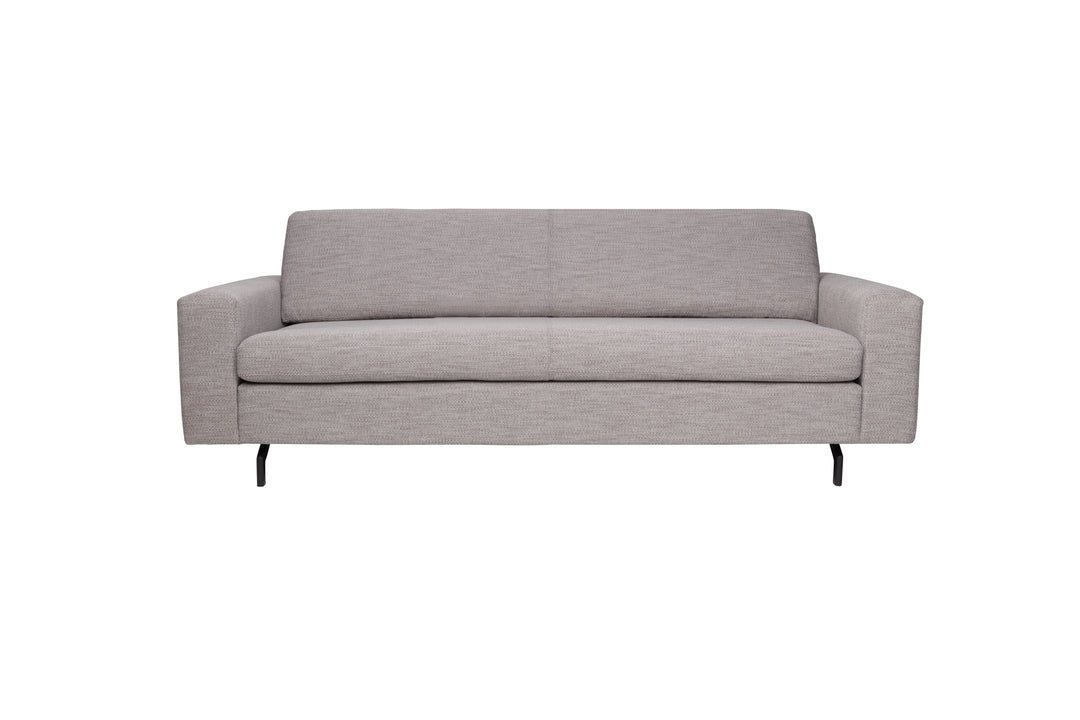ZUIVER Jean 2,5-personers sofa grå polyester og stål