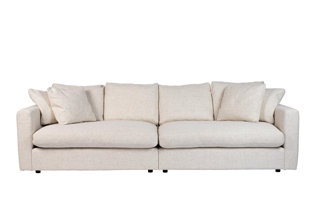 ZUIVER Sense 3-personers sofa creme polyester og plast