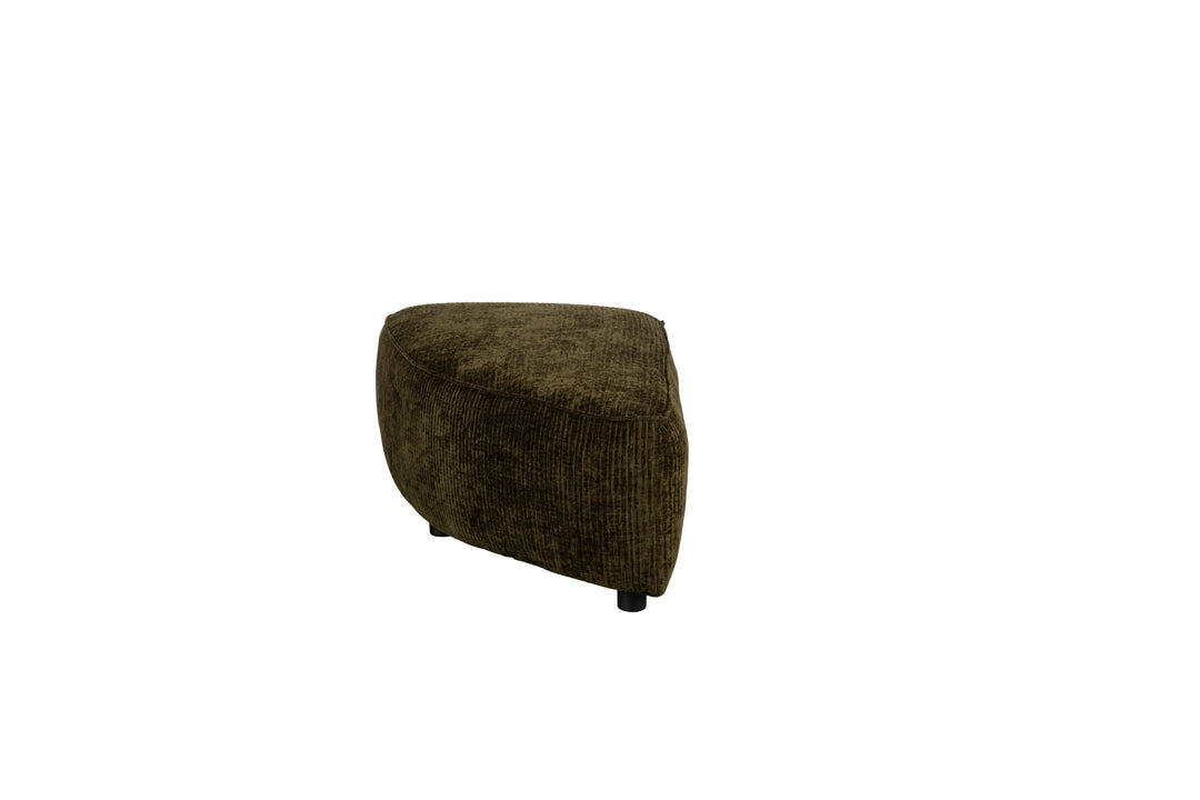 ZUIVER Hunter Sofa element Pie Puf Venstre forest fløjl og plast