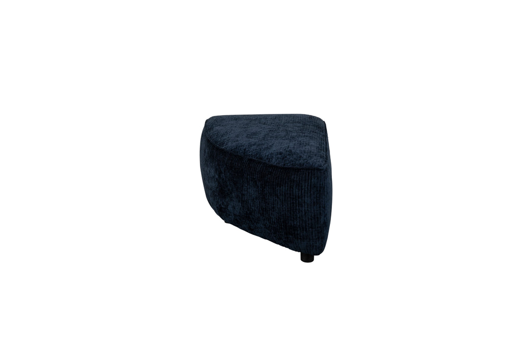 ZUIVER Hunter Sofa element Pie Puf Venstre navy fløjl og plast