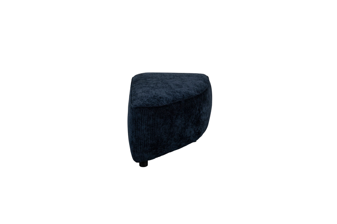 ZUIVER Hunter Sofa element Pie Puf Højre navy fløjl og plast