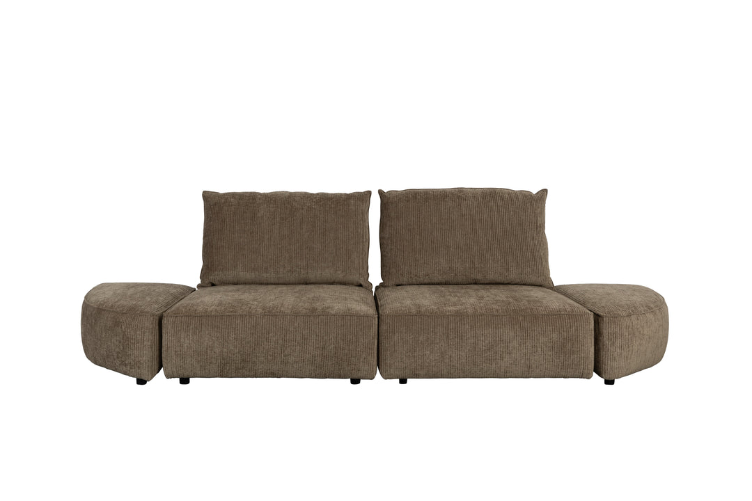 ZUIVER Hunter 3-personers sofa mos fløjl og plast