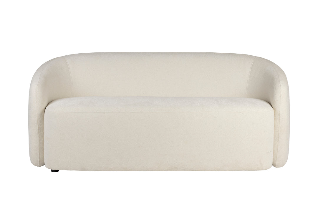 WHITE LABEL LIVING Len sofa hvid polyester og fyrretræ