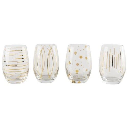 Mikasa Guld Steamless Vinglas 470 Ml 4 Stk. ✔ Kæmpe udvalg i BARLIFE ✔ Billig fragt og hurtig levering 2 - 5 hverdage - Varenummer: BAR-523353 / Ean: '885991127949 på lager - Udsalg på Glas - Vinglas - Vandglas Spar op til 52% - Over 857 kendte brands på udsalg