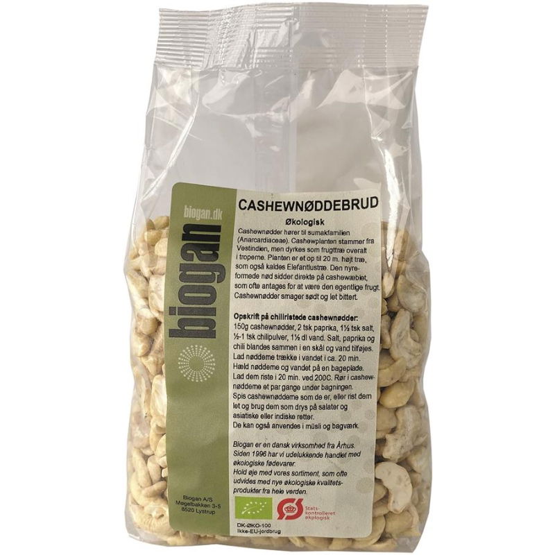 Produktbillede af Cashewnødder i Stykker Øko 500g på tilbud i premium kvalitet