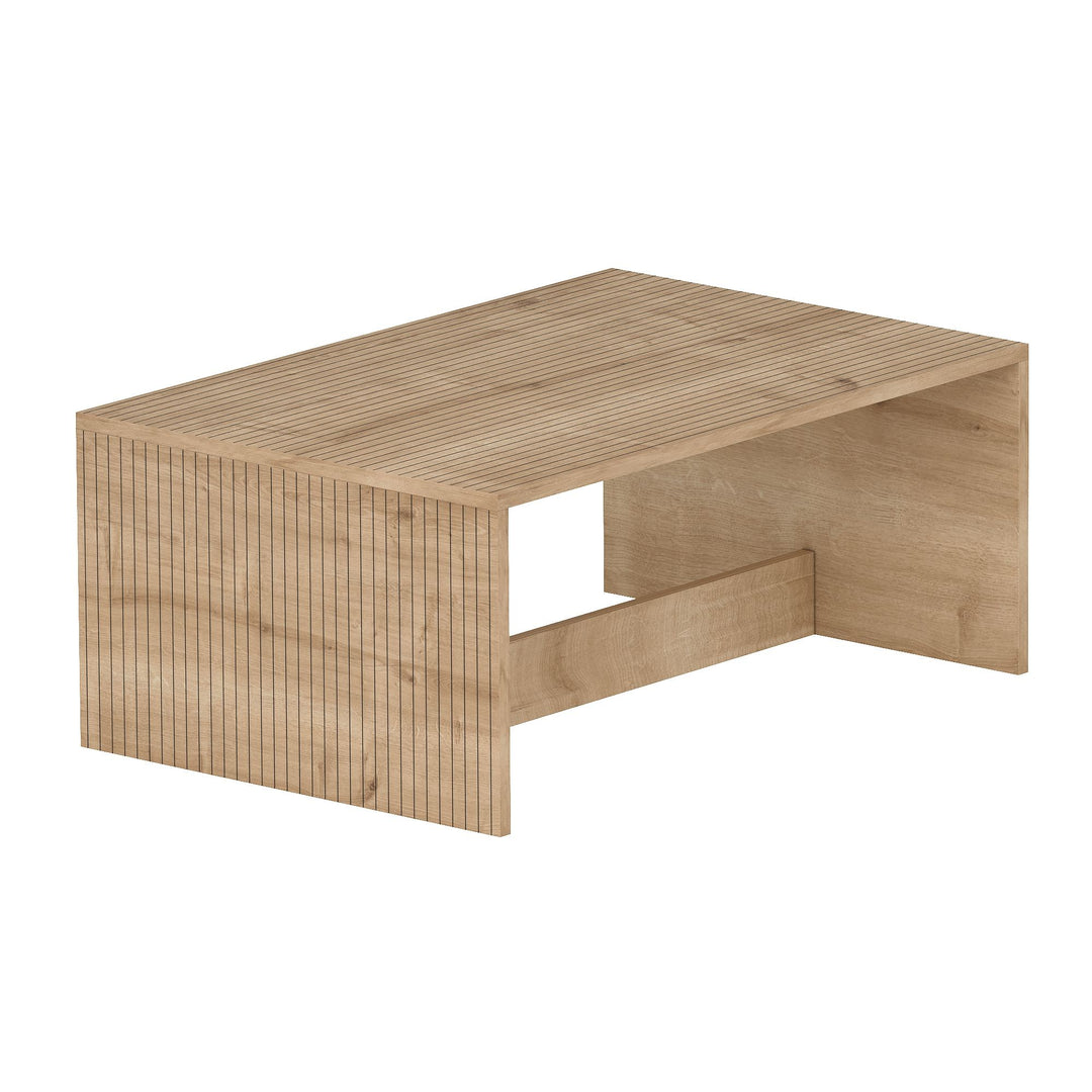 NORDVÄRK Lenna sofabord rektangulær Sapphire Oak melamin 90x60