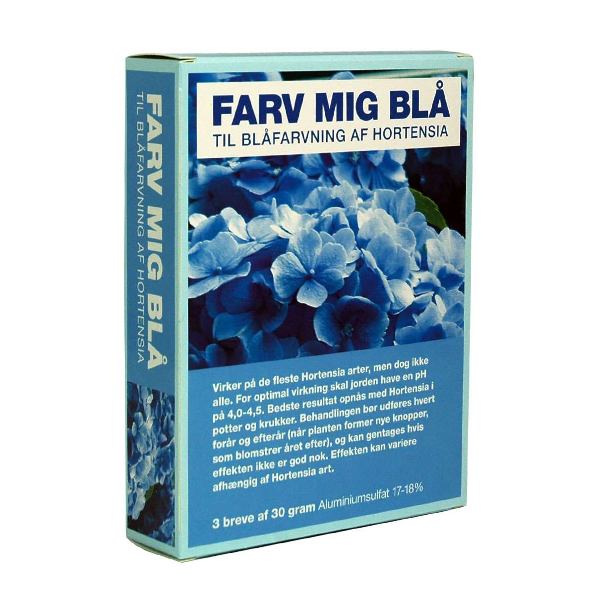 Produktbillede af Farv mig blå hortensia farve 3 x 30g på tilbud i høj kvalitet
