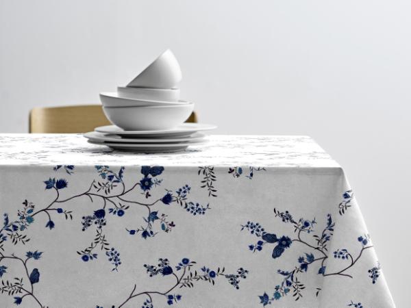 Produktbillede af Södahl Grace Akryldug med antislip 140 cm Navy blue i metermål i premium kvalitet