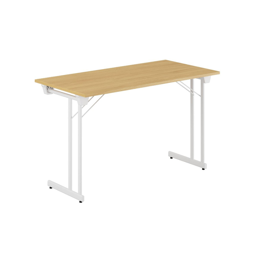 Produktbillede af Kongress Style 120x60cm Sammenklappeligt bord Eg-hvid på tilbud