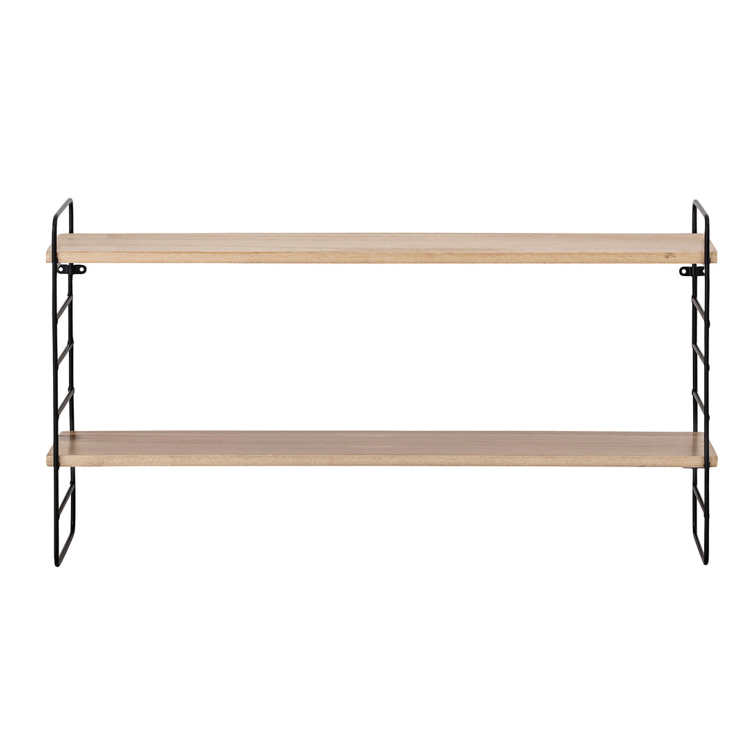 BLOOMINGVILLE North væghylde natur MDF og sort metal
