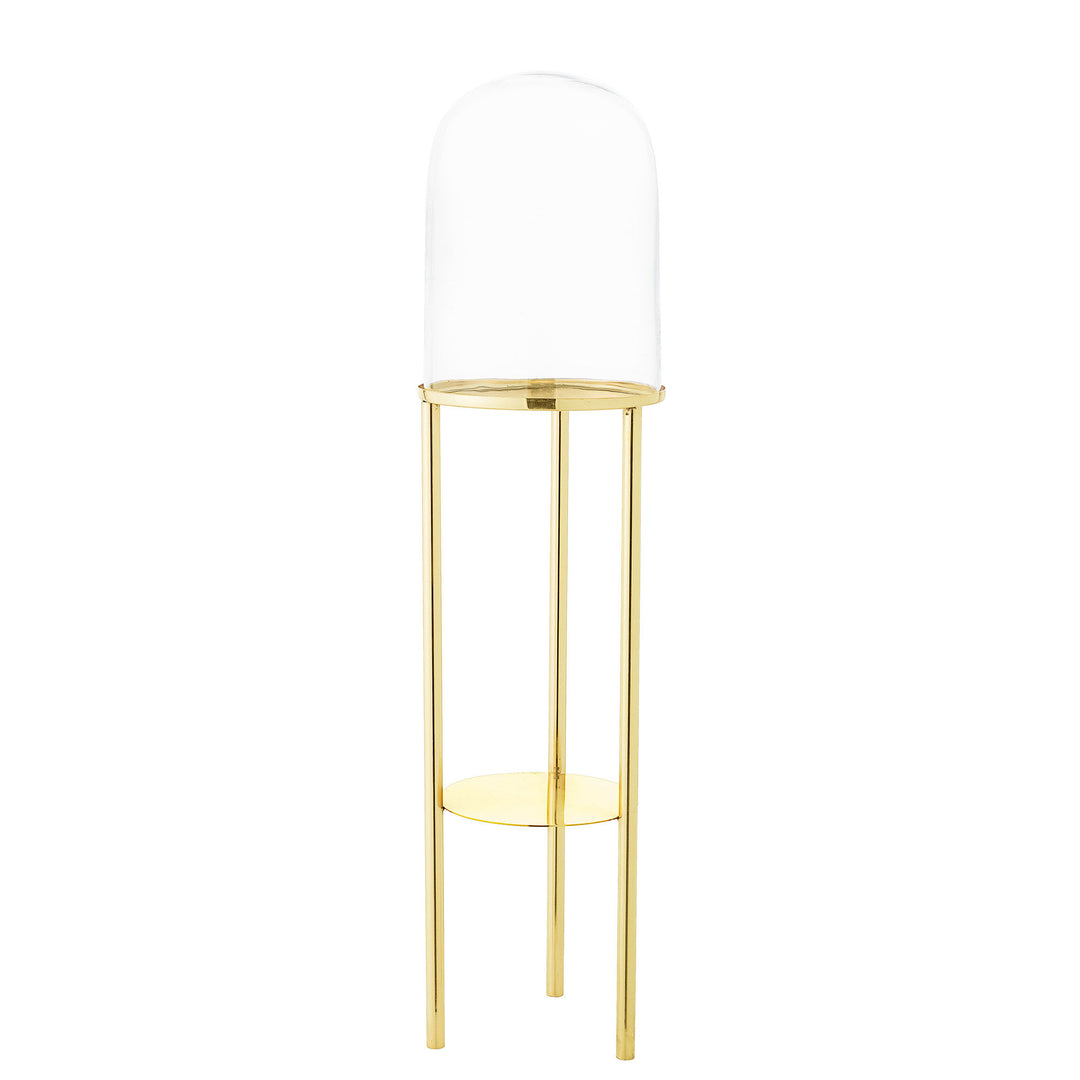 BLOOMINGVILLE See Me piedestal m. hylde glas og guld stål H: 81cm D: 20 cm