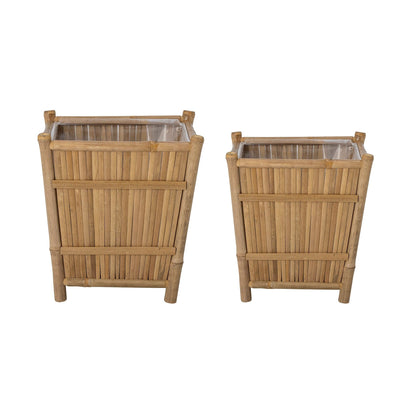 Bloomingville - Sole Urtepotteskjuler, Natur, Bambus - Sæt 2 stk ❤ Stort online udvalg i Bloomingville ❤ Billig fragt og hurtig levering 2 - 5 hverdage - Varenummer: BGH-47585206042954 / Ean: '5711173284672 på lager - Udsalg på Alle produkter (Lagerbeholdning er større end 1) Spar op til 58% - Over 454 design mærker på udsalg