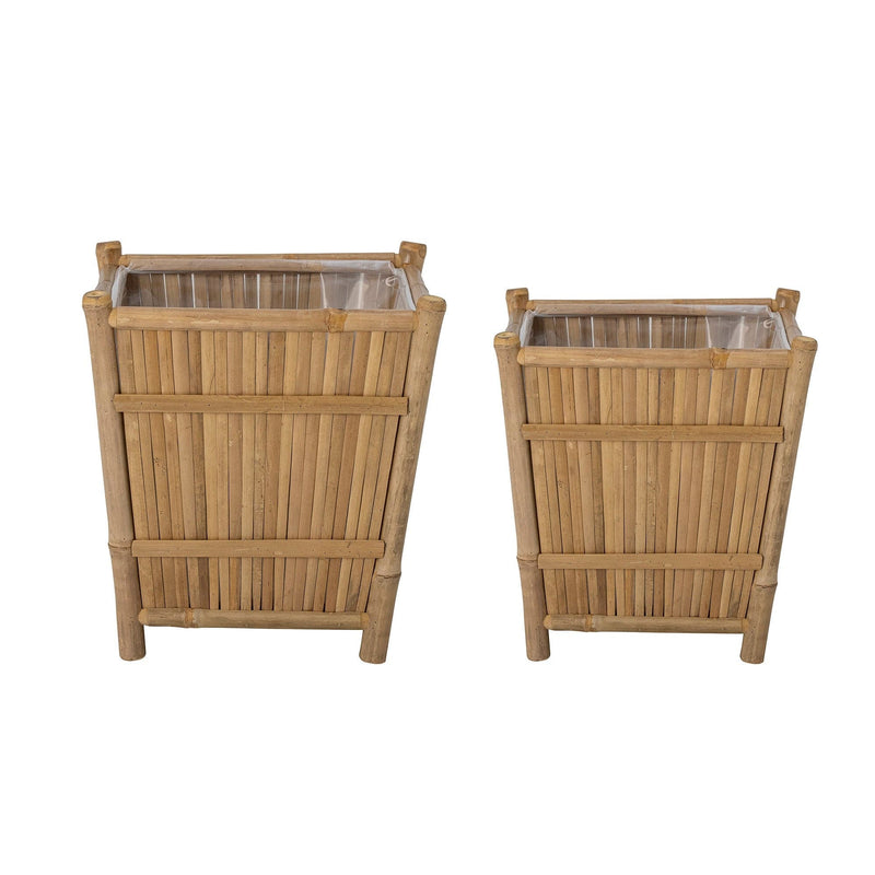Bloomingville - Sole Urtepotteskjuler, Natur, Bambus - Sæt 2 stk ❤ Stort online udvalg i Bloomingville ❤ Billig fragt og hurtig levering 2 - 5 hverdage - Varenummer: BGH-47585206042954 / Ean: &