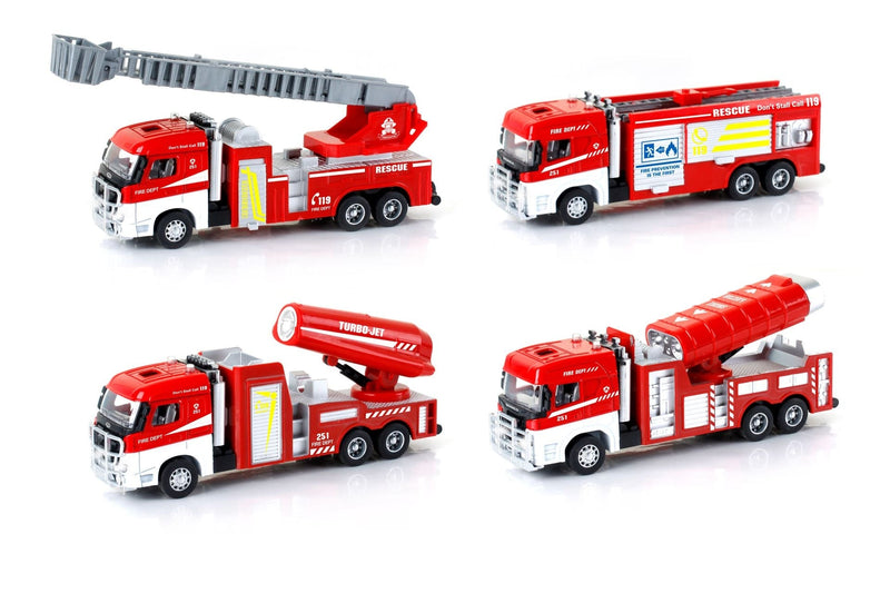 Magni - Brandbiler med tilbagetrækningsteknik, lys og lyd - 1 stk. ❤ Stort online udvalg i Magni ❤ Billig fragt og hurtig levering 2 - 5 hverdage ❤ Varenummer: BGH-42308756832508 / Ean: &