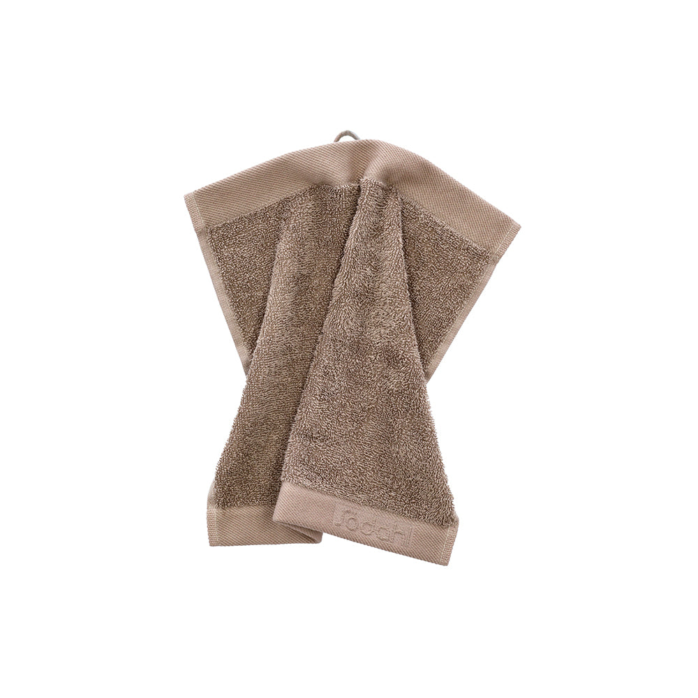 Produktbillede af ORGANIC COMFORT Håndklæder Lysebrun 30x30 cm på tilbud i høj kvalitet