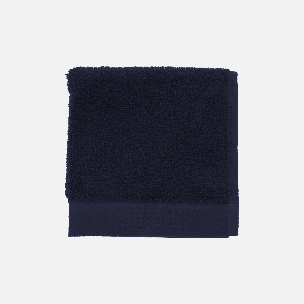 Produktbillede af ORGANIC COMFORT Håndklæder Mørkeblå 30x30 cm på tilbud i høj kvalitet