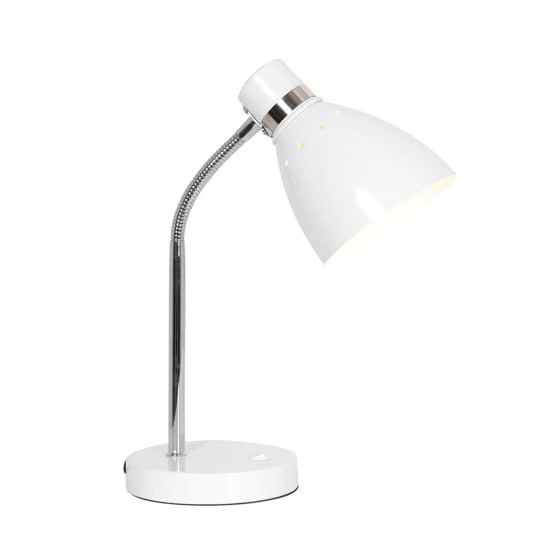 Produktbillede af Attach bordlampe i fire metalfarver Metal hvid på tilbud i høj kvalitet