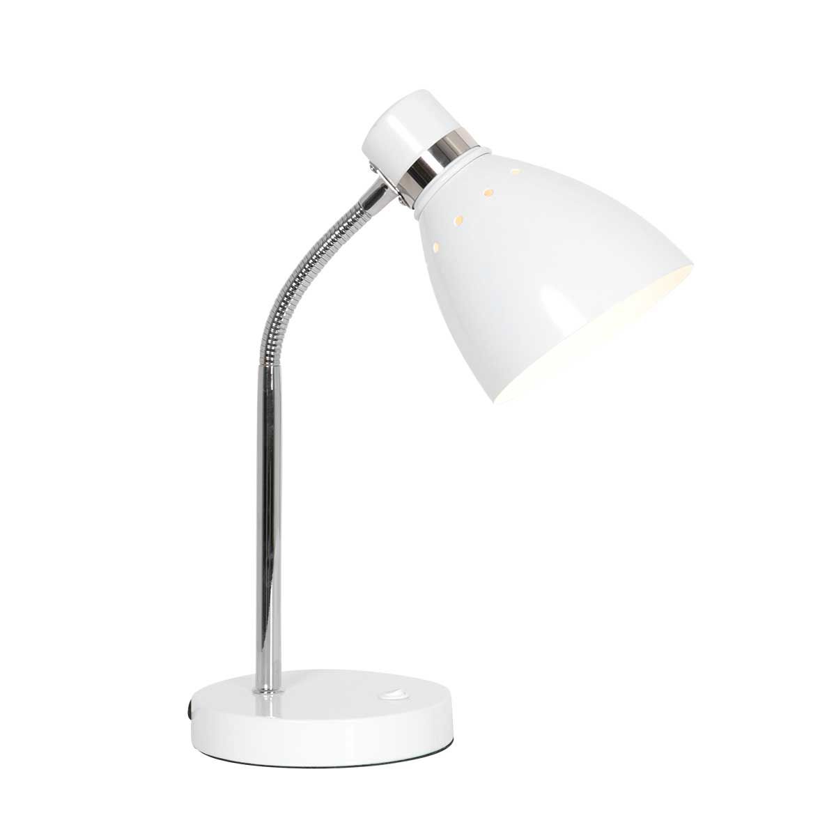Produktbillede af Attach bordlampe i fire metalfarver Metal hvid på tilbud i høj kvalitet