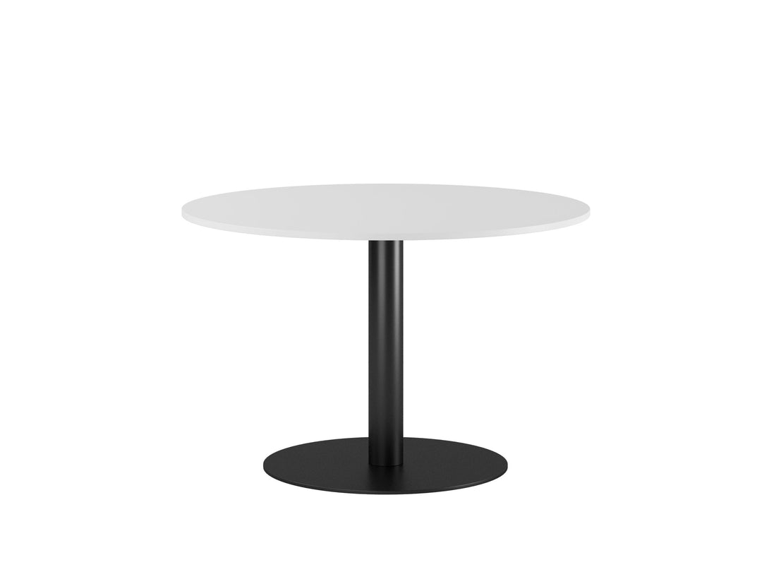 Produktbillede af Studio rundt Konferencebord Ø120cm Hvid-sort på tilbud