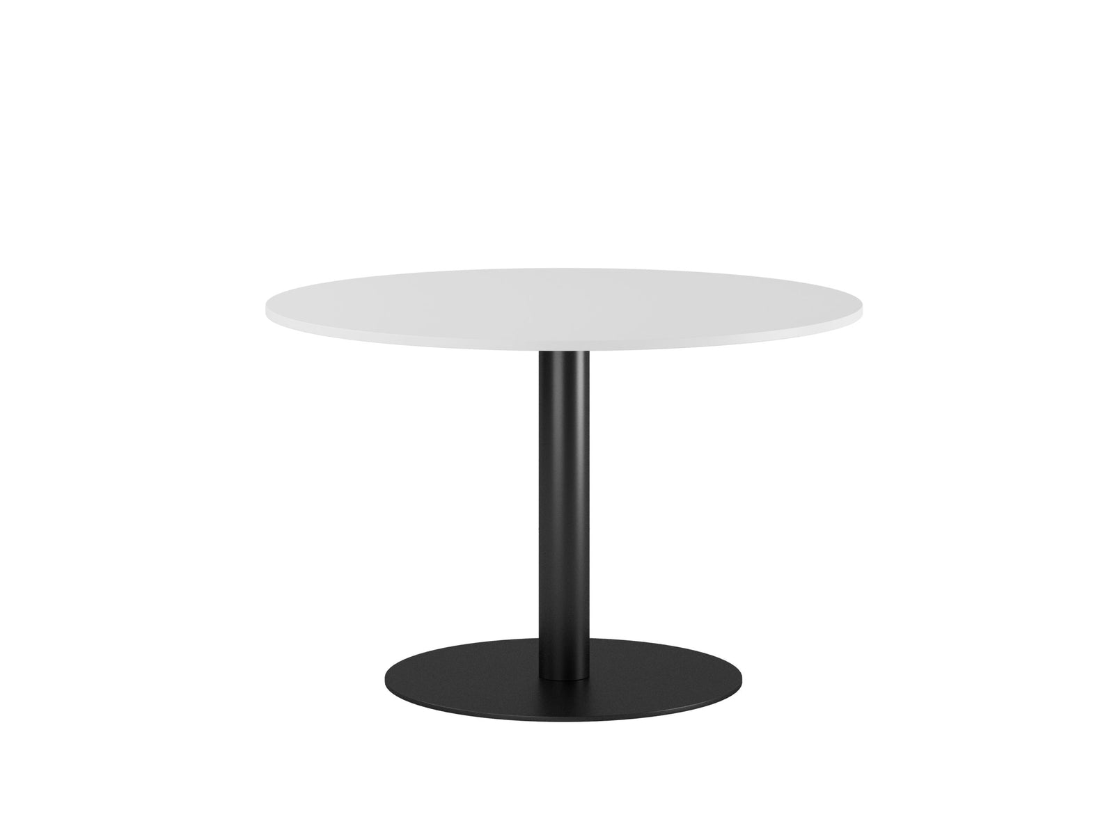 Produktbillede af Studio rundt Konferencebord Ø120cm Hvid-sort på tilbud